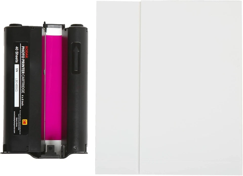 Cartucho de impresora fotográfica y KODAK Dock Plus PHC-120 - Paquete de 120, negro  Foto 3 de 4