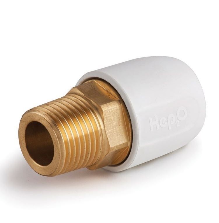Hep2O 15mm x 1/2 Inch Male Adaptor - Pack of 2 - Image 2