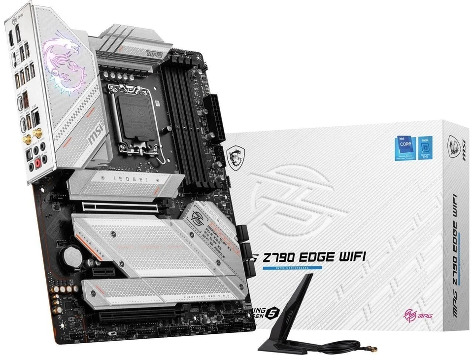 MSI MPG Z790 EDGE WIFI LGA 1700 Intel SATA 6Gb/s DDR5 ATX Motherboard - Image 4 of 4