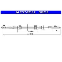 2X Handbremsseil Hinten FüR BMW 3-Er E30 2.5 2.7 82 Bis 94 ATE Neu S14B25