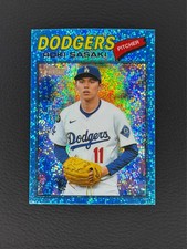 2026 ROKI SASAKI TOPPS HERITAGE Light Blue Sparkle #39 LA DODGERS