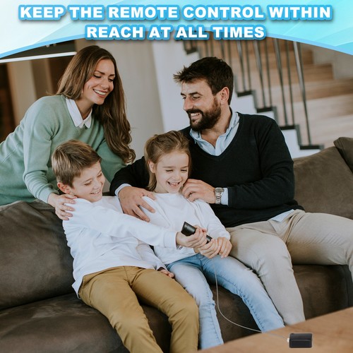 Retractable Remote Control Tether 5 ft, White(Lock Buckles) - Afbeelding 5 van 6