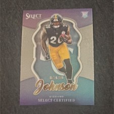 2021 Panini Select Certified Rookie Najee Harris Steelers Card #SCR-9. rookie card picture