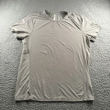 Ten Thousand Shirt Mens L Gray Short Sleeve Performance Mesh Athletic Tee Fit