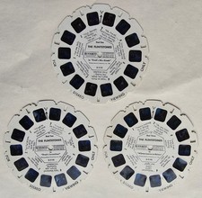 Flintstones View Master 3 Reel Set B514 Vintage 1962 Hanna-Barbera Cartoon