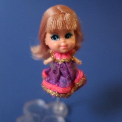 Vtg Mattel Liddle Kiddles Doll Lolli Grape Little Tiny Small MCM Mod