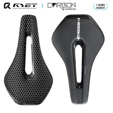 3D Printed Full Carbon Bike Saddle, 135/145/155mm for MTB Gravel Road Cycling