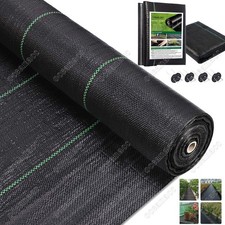 Weed Control Fabric Heavy-Duty Ground Cover Membrane Sheet Garden Landscape