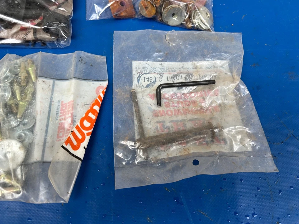 Big Lot of Snowmobile Track Studs Plates Backers Tnuts WOODYS SABRE GOLD DIGGER - Image 4 of 4