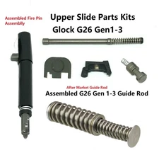 Upper Slide Parts Kits G26 Gen 1-3 UPK Stainless Steel Guide Rod Fits Glock 26