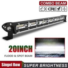 20 inch LED Work Light Bar Spot Flood Combo for Truck SUV ATV Offroad Driving US