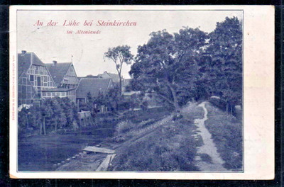 B714# old postcard, Steinkirchen a.d. Lühe, railway postmark 22.07.1911