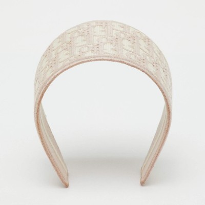Dior Pink Oblique Pattern Wide Headband | eBay