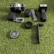 F Vintage Asahi Pentax K1000 SLR Film Camera w/ SMC Pentax-M 50mm 1.2 Untested