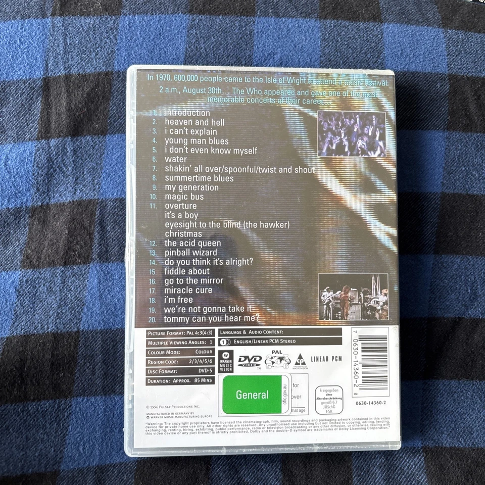 The Who Listening To You Live At The Isle Of Wight Festival 1970 DVD Brand NEW - Image 3 of 4