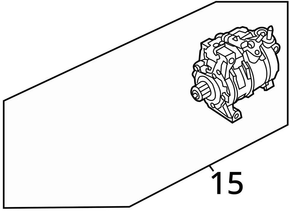 Ram 1500 2013-2013 aire acondicionado aire acondicionado compresor de aire acondicionado OEM X30C0 Foto 3 de 3