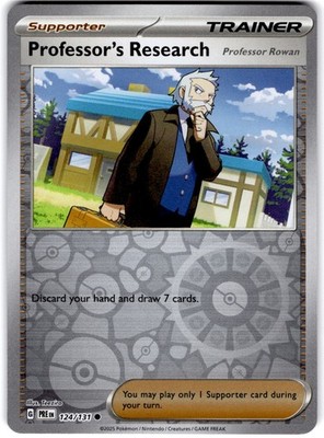 Pokemon Professor's Research PRE 124/131 Reverse Holo Near Mint English