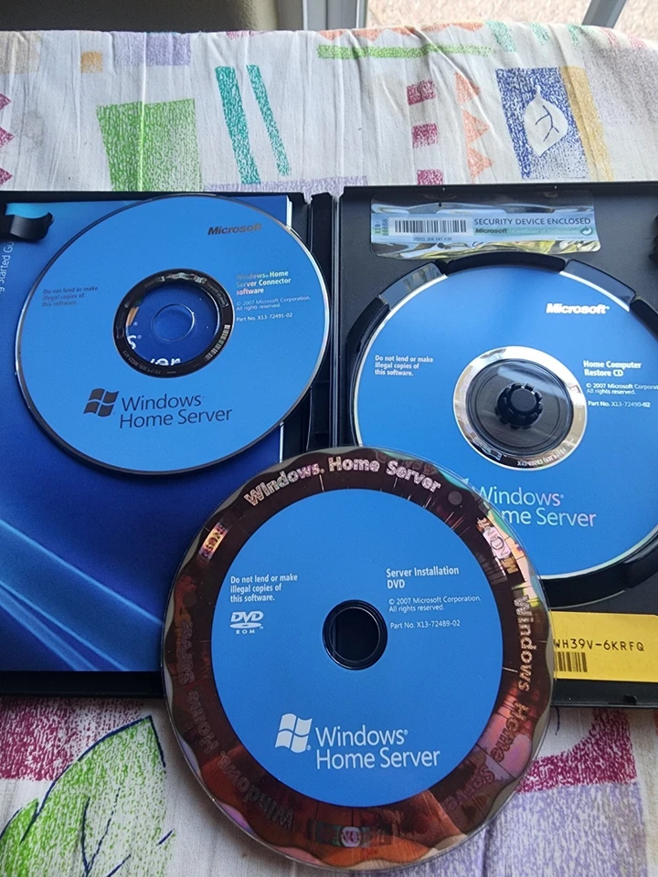 Windows Home Server OEM Software Microsoft on DVD English with Product Key 2007 - Image 4 of 4