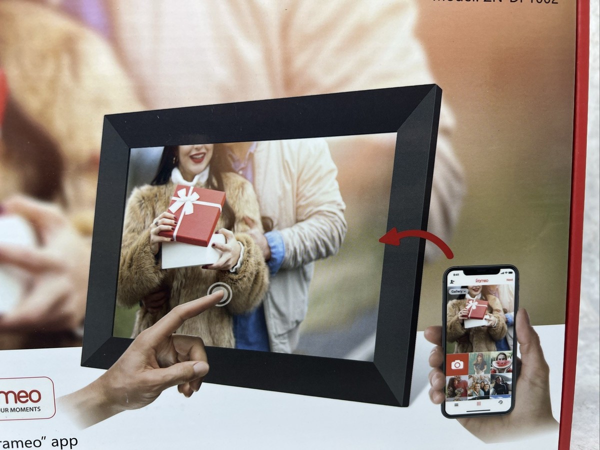 Frameo ZN-DP1002 10.1” Smart Wifi Digital Photo Frame Touchscreen