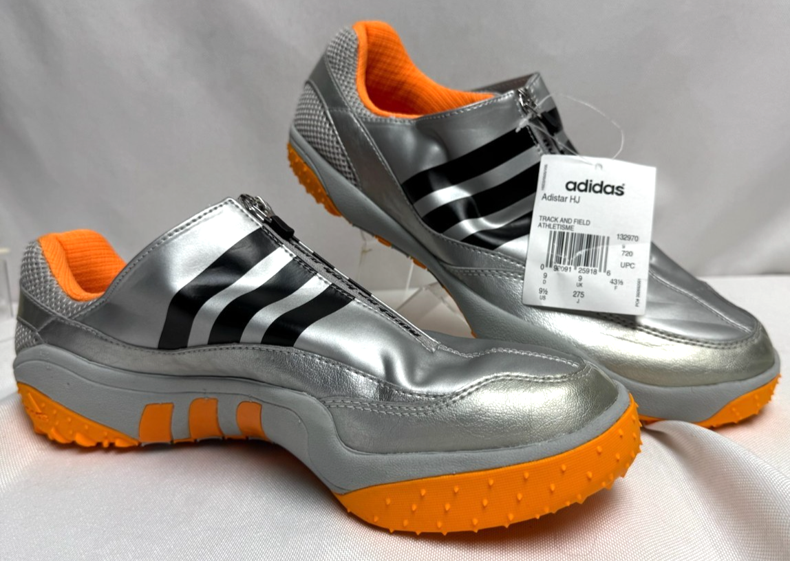 Adidas Adistar High Jump Track & Field Spikes Silver Black Orange