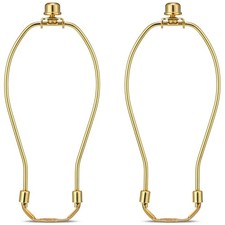 Brass 8 Inch Lamp Harp 2 Set, Detachable Shade Holder for Table Floor Lamp...
