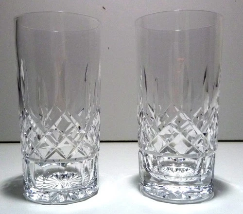 *VINTAGE* Waterford Crystal LISMORE (1957-) 2 Highball Tumbler 5.6" MADE IRELAND