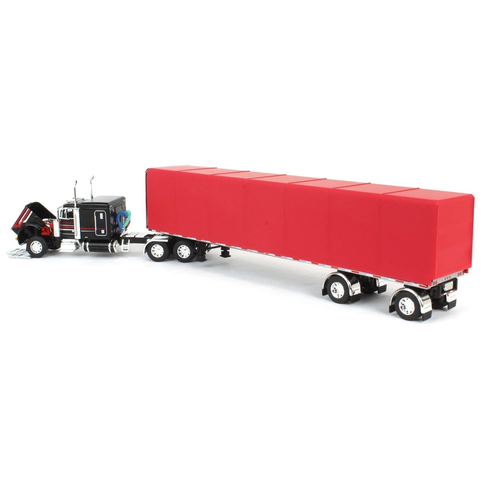 DCP 1/64 Peterbilt 379 63in Flattop Sleeper w/ Utility Roll Tarp Trailer 60-1612 - Image 4 of 4