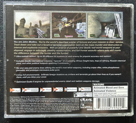Vtg. 2001 Sega Dreamcast Crave Soldier of Fortune, Complete But Untested