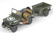 Motor City Classics 1/43 Jeep w/Trailer Truck US Army
