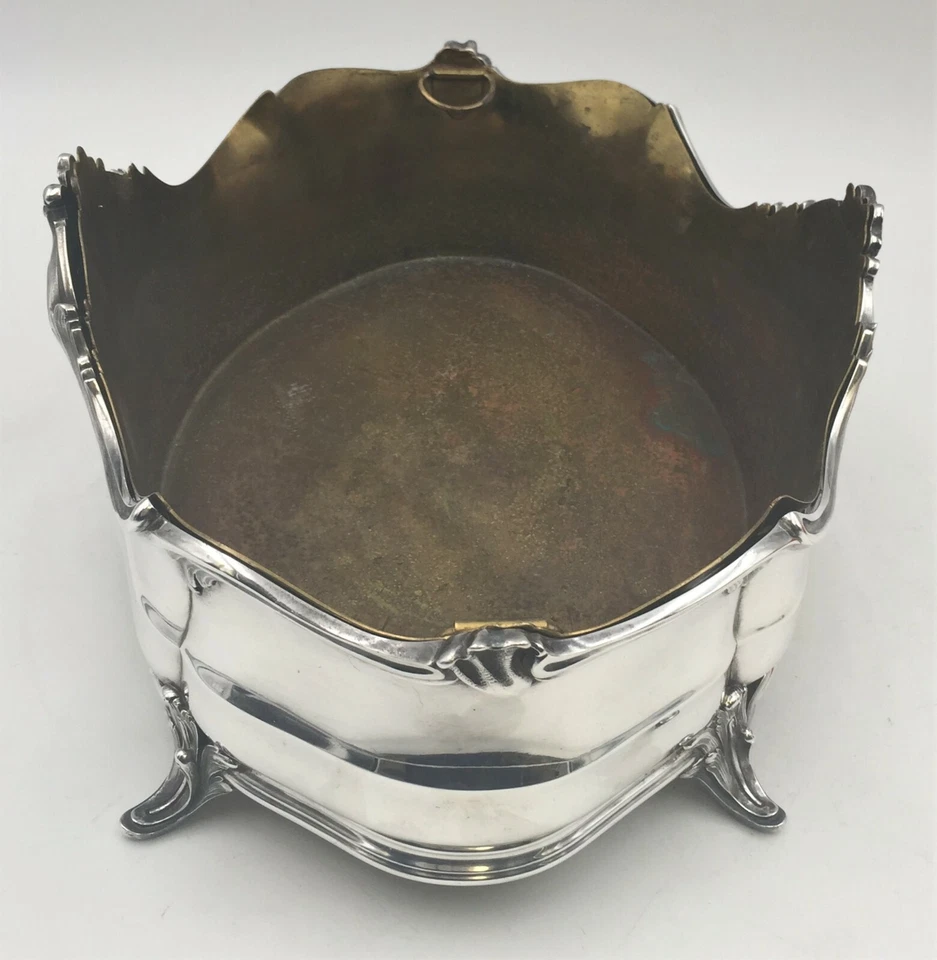 Centro de mesa de plata esterlina francés Robert Linzeler Prestigioso fabricante rococó Foto 3 de 4