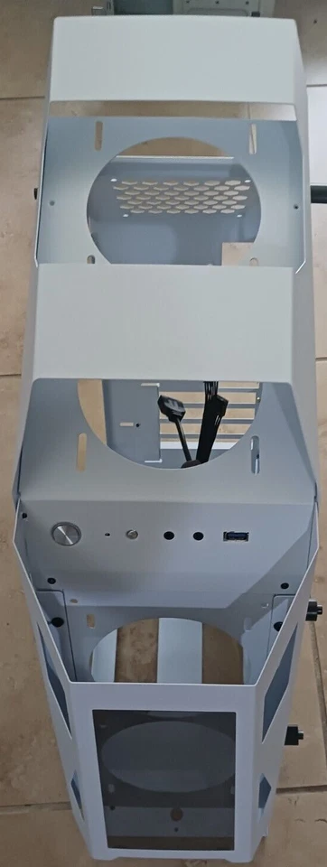 Estuche para juegos PC mATX Torre PC Estuche para juegos Computadora abierta x3 NEGRO, 6 nuevos ventiladores rgb Foto 4 de 4