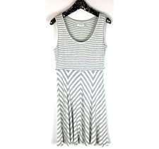 NEW Calvin Klein Dress Striped Sz 12 White & Gray