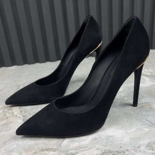 Louis Vuitton Eyeline Pump tacco alto nero scamosciato 10 US o 40 EUR - Foto 2 di 23