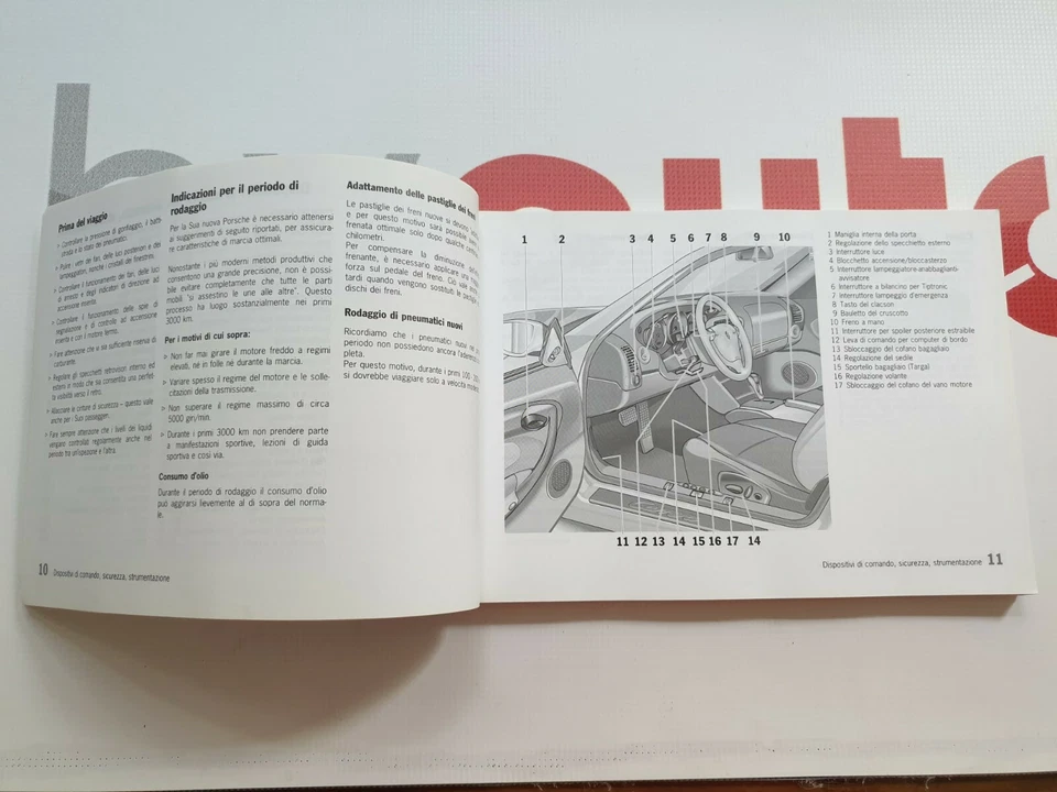 Betriebsanleitung Handbuch Porsche 911 Carrera 2/4 Typ 996 2001/2002 italienisch - Bild 4 von 4