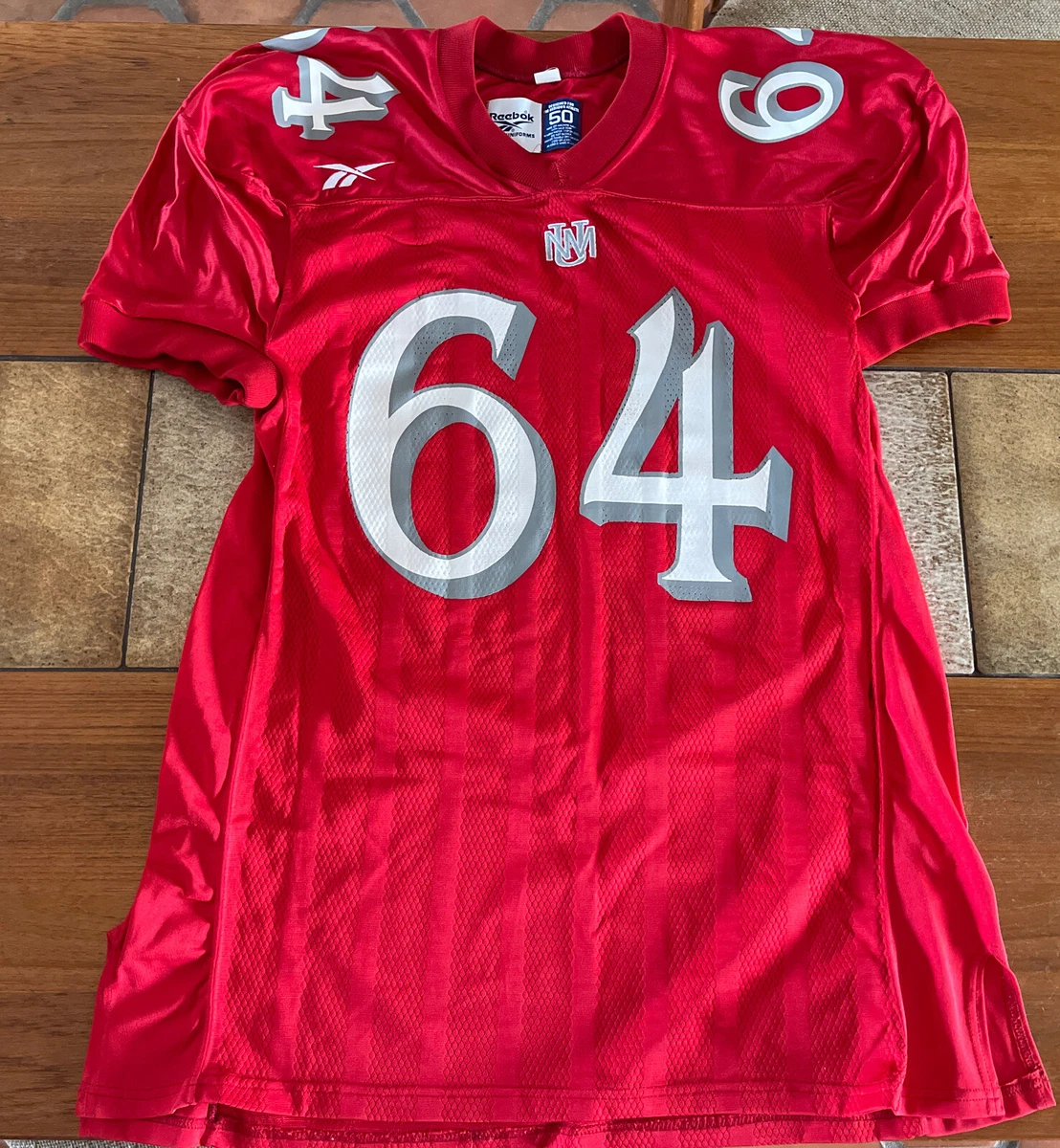 UNM New Mexico Football Jersey Reebok Team Uniforms Made in USA Size 50 64