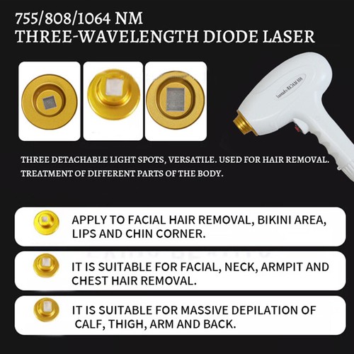 755NM+808NM+1064NM Diode Laser Tattoo Hair Removal Facial Rejuvenation Machine - Picture 2 of 15