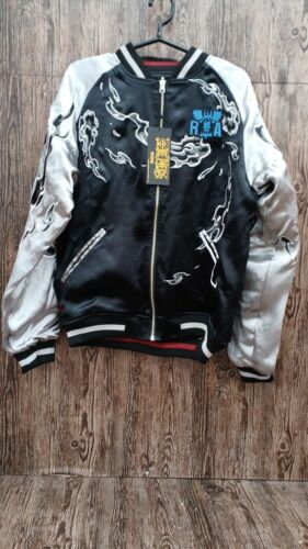 ONE PIECE SABO Reversible Sukajan Embroidery Jacket Men M Japan New