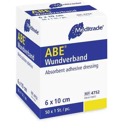 MEDITRADE GMBH Meditrade ABE® Wundverband Pflaster steril 15x10cm Wundschnellverband 50 Stück