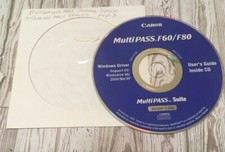 Canon Multi Pass Suite F60 / F80 User's Guide inside CD Disk Version 4.20