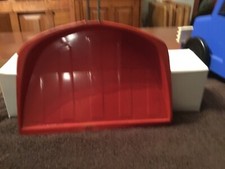 Vintage Children's Toy Metal Red Dust Pan Very Good Condition