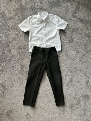 Jungen Schulhemd und Hosen Paket, Lily und Dan, M&S - Größe 5-6 Jahre