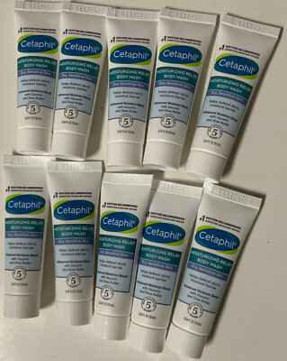   CETAPHIL Moisturizing Relief Body Wash 0.34oz/10ml Each,  10pack  