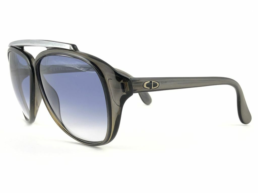 VINTAGE CHRISTIAN DIOR MONSIEUR 2059 20 OPTYL TRANSLUCENT AMBER