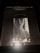 Spanky And Our Gang Yesterday's Rain rare affiche promotionnelle originale encadrée !