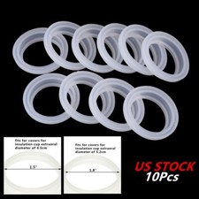 10Pc Silicone Sealing Rings Gaskets for 4.5/5.2cm Vacuum Bottle Cover Caps