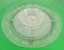 Princess House FANTASIA 5-Section Divided Relish Party Server Chip Dip Tray 910