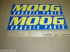 MOOG chassis parts original NASCAR racing contingency Sticker Decal set pair lot