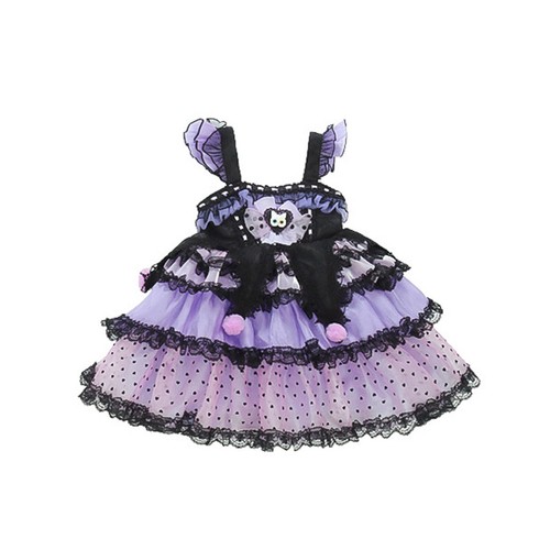 Kids Kuromi Costume Dress Girls Kuromi Lolita Princess Dress Cosplay Book Week - Picture 25 of 32