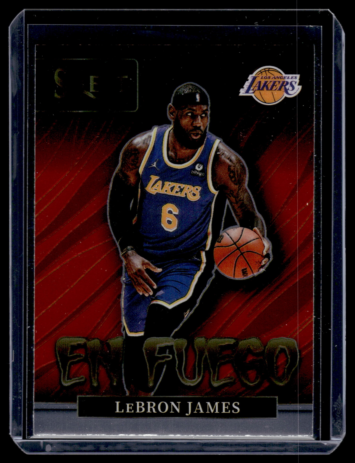 LeBron James 2021 Panini Select En Fuego Card #8