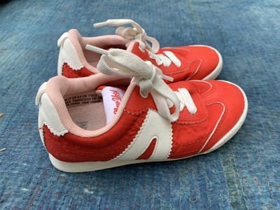 boys red canvas shoes